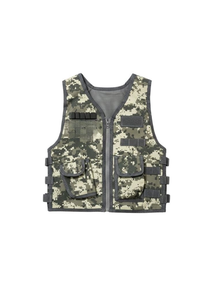 Premium Kids SWAT Police Costume Set with Tactical Vest, Toy Gun & Accessories for Role Play - Image 3